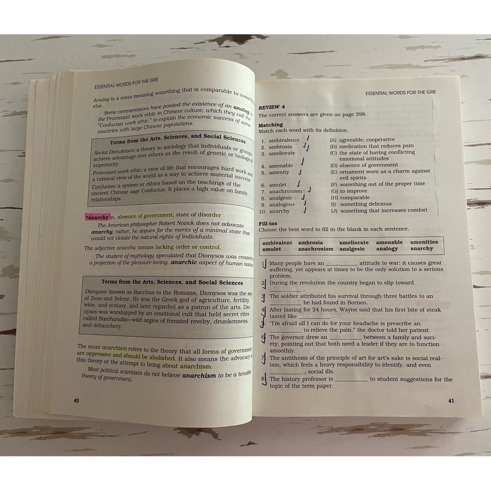 GRE Flash Cards & Essential Words Test Prep - Picture 8 of 12